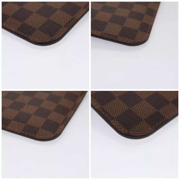 LOUIS VUITTON Damier Ebene Neverfull PM Pouch Pouch LV Auth - Picture 16 of 16